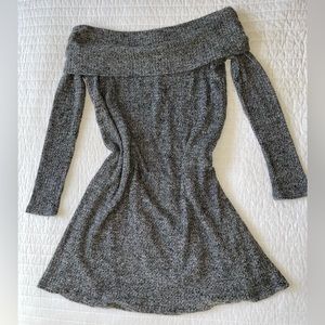 boutique off the shoulder sweater dress